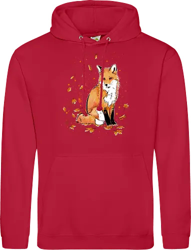 Fox in the Night - fox, fuchs, art, kunst, cute, niedlich - Standard Hoodie