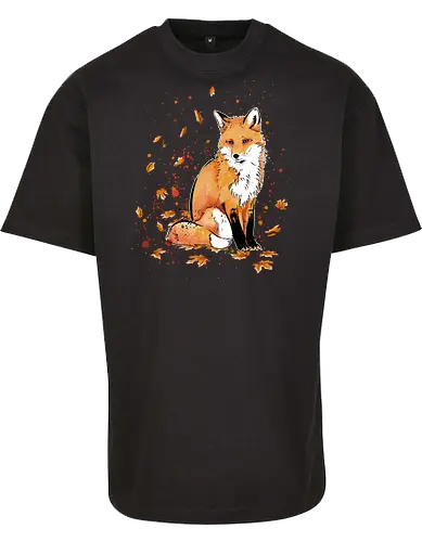 Fox in the Night - fox, fuchs, art, kunst, cute, niedlich - BYB Oversize T-Shirt 