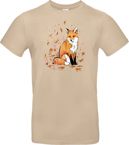 Fox in the Night - fox, fuchs, art, kunst, cute, niedlich - Standard T-Shirt
