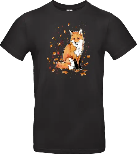 Fox in the Night - fox, fuchs, art, kunst, cute, niedlich - Standard T-Shirt