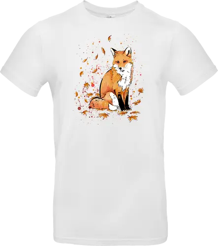 Fox in the Night - fox, fuchs, art, kunst, cute, niedlich - Standard T-Shirt