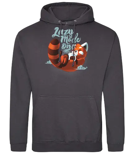 Lazy mode ON - weekend, wochenende, faul, nap, relax, red panda, panda - Standard Hoodie