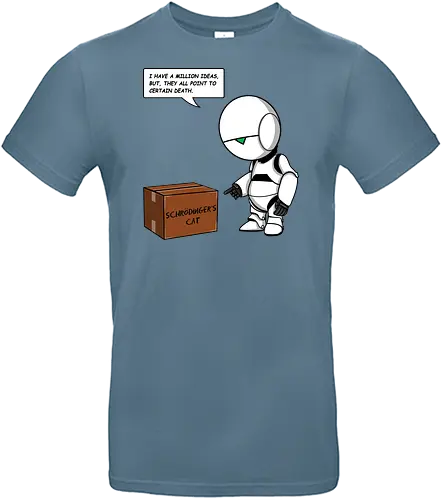 Pessimist Android - marvin, 42, cat, katze, schroedinger's cat, schroedinger, schrödinger, schrödingers katze, dd, alive dd - Standard T-Shirt