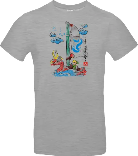 Sailing with the Wind Watercolor