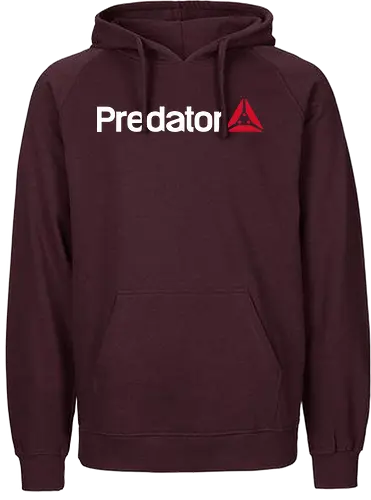 Predator - predator, mashup, sports, movie, horror, alien, scifi, logo - Fairtrade Hoodie