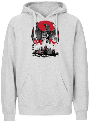 Fire Pteranodon Attack - kaiju, pteranodon, monster, japan, nippon, attack, movie, film - Fairtrade Hoodie