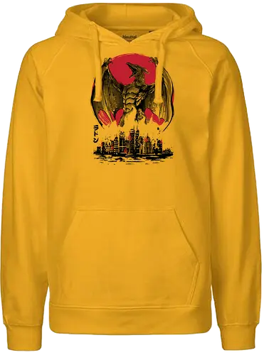 Fire Pteranodon Attack - kaiju, pteranodon, monster, japan, nippon, attack, movie, film - Fairtrade Hoodie