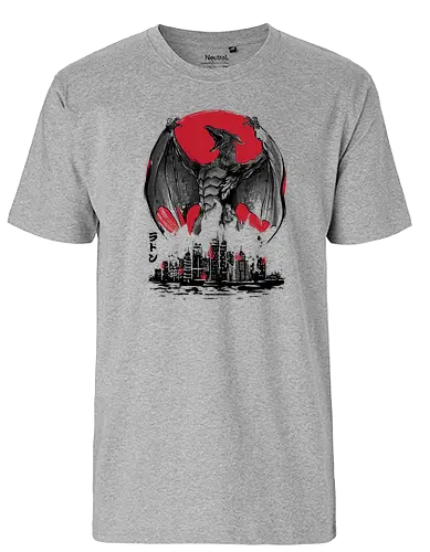 Fire Pteranodon Attack - kaiju, pteranodon, monster, japan, nippon, attack, movie, film - Fairtrade T-Shirt