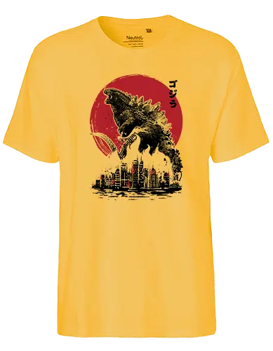 Kaiju Attack - kaiju, monster, titan, japan, nippon, attack, film, movie - Fairtrade T-Shirt