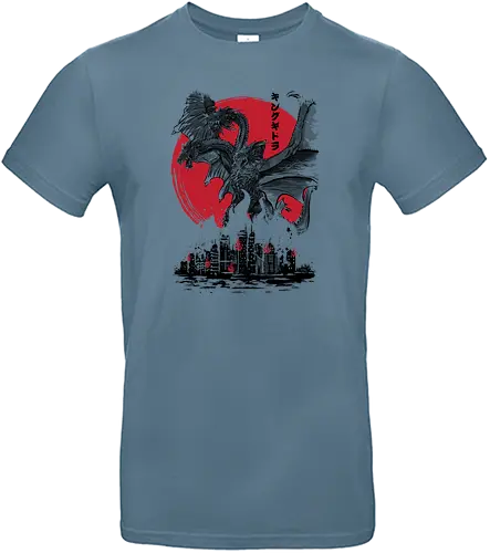 The King of Terror Attacks - kaiju, monster, king of terror, movie, film, titan, nippon, japan - Standard T-Shirt