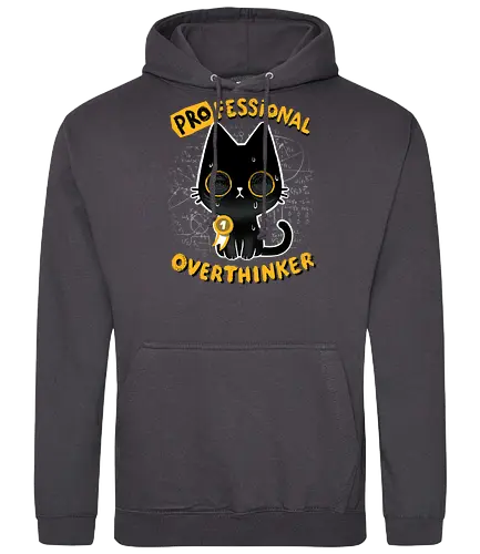 Professional Overthinker - katze, cat, Denken, overthinking, Number 1 - Standard Hoodie