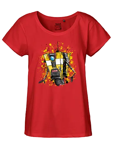 Border Robot - Gaming, cl4p-tp, robot, Roboter, shooter, gaming, videogames - Fairtrade Girl Shirt