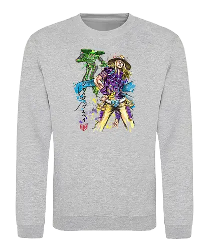 Ball Breaker - killer queen, manga, anime, battle tendency, joseph, stand, phantom blood, jojo, diamond - Sweatshirt