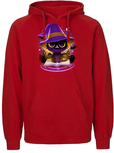 I put a spell on you - cat, katze, spell, witch, cute - Fairtrade Hoodie