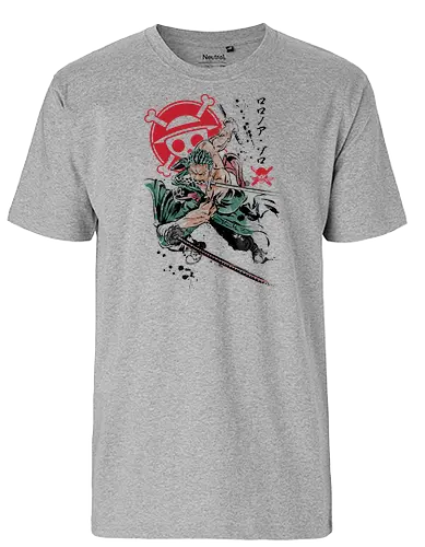Pirate Hunter - anime, manga, straw hat pirates, pirate, luffy - Fairtrade T-Shirt
