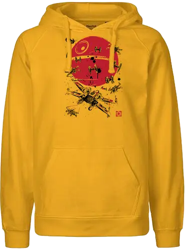 Battle of Yavin - film, sci-fi, space opera, rebellion, empire - Fairtrade Hoodie