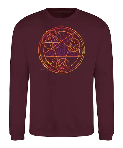 Pentagram - doom, gaming, satan, occult, pentagram - Sweatshirt