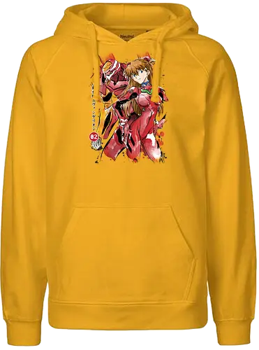 UNIT-02 - anime, manga, evangelion, Unit - Fairtrade Hoodie