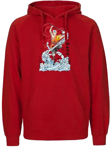 The Power of the Air Nomads - last, air, anime, watercolor, Bender - Fairtrade Hoodie
