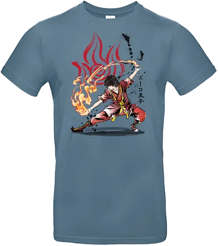 The Power of the Fire Nation - last, Bender, fire, feuer, anime, watercolor - Standard T-Shirt
