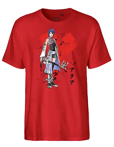 Keyblade Master Aqua - gaming, kingdom, Keyblade, console, hrts - Fairtrade T-Shirt