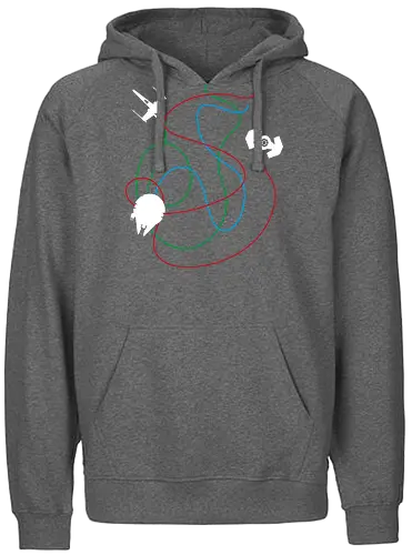 Space Scrawl - gaming, Squadron, Spaceships, fighter, movie, space opera - Fairtrade Hoodie