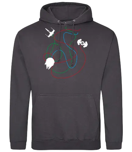 Space Scrawl - gaming, Squadron, Spaceships, fighter, movie, space opera - Standard Hoodie