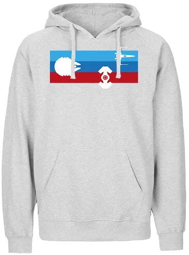 Minimalist Spaceships - space opera, ship, sci-fi - Fairtrade Hoodie