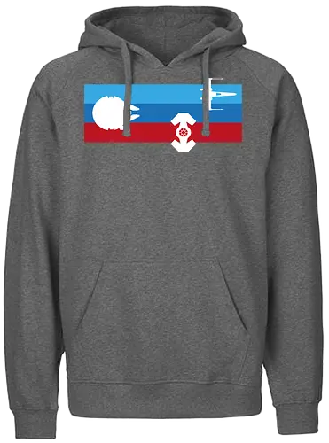 Minimalist Spaceships - space opera, ship, sci-fi - Fairtrade Hoodie