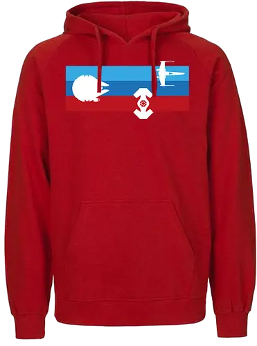 Minimalist Spaceships - space opera, ship, sci-fi - Fairtrade Hoodie