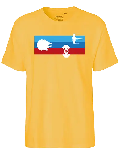Minimalist Spaceships - space opera, ship, sci-fi - Fairtrade T-Shirt