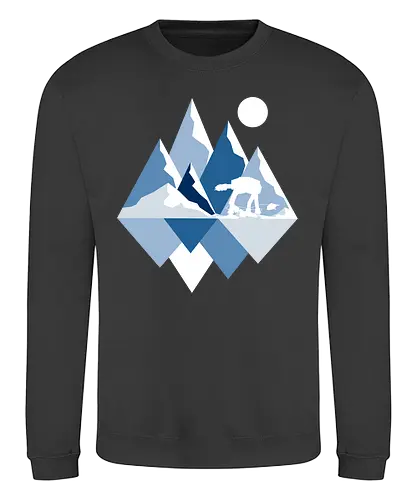 Ice Planet View - ice planet, scifi, view, space opera, movie, film - Sweatshirt