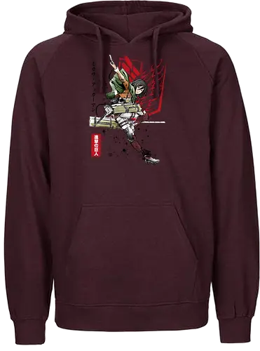 Soldier Mikasa - aot, attack, titan, anime, jäger - Fairtrade Hoodie