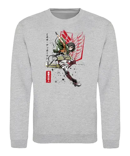 Soldier Mikasa - aot, attack, titan, anime, jäger - Sweatshirt