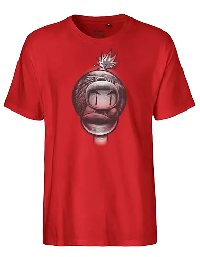 BOOOOM - classic gaming, boy, game, classic, console, gaming, retro - Fairtrade T-Shirt