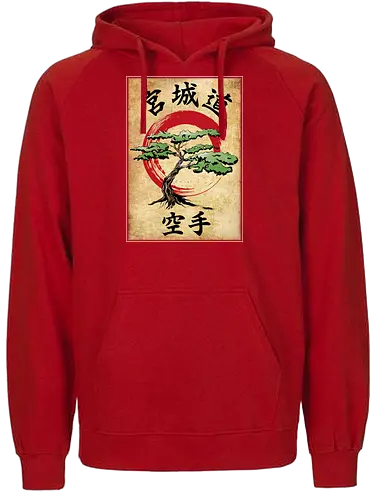 Miyagi Do Wootblock - japan, myagi, nippon, Bonsai, tree, movie, karate kid, Mr. Myagi - Fairtrade Hoodie