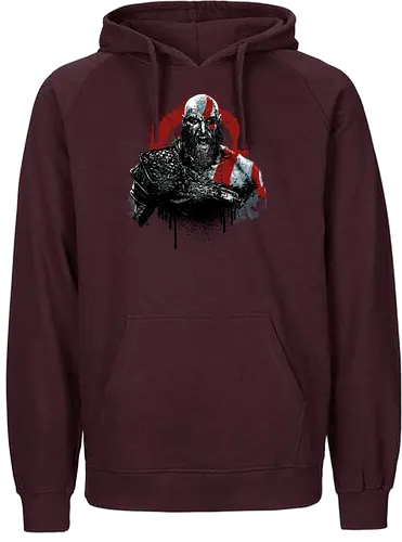 The God Returns - kratos, gaming, console, wargod, god, games, the boy, mythology - Fairtrade Hoodie