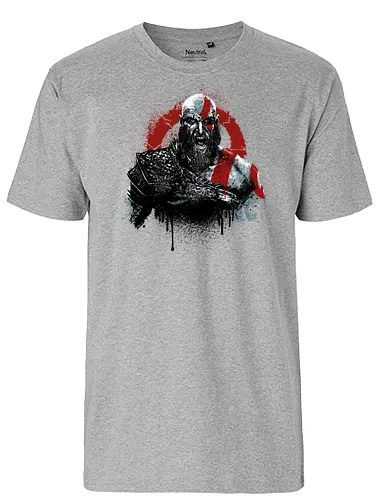 The God Returns - kratos, gaming, console, wargod, god, games, the boy, mythology - Fairtrade T-Shirt
