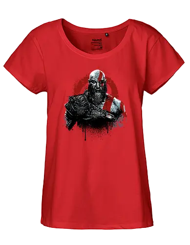 The God Returns - kratos, gaming, console, wargod, god, games, the boy, mythology - Fairtrade Girl Shirt