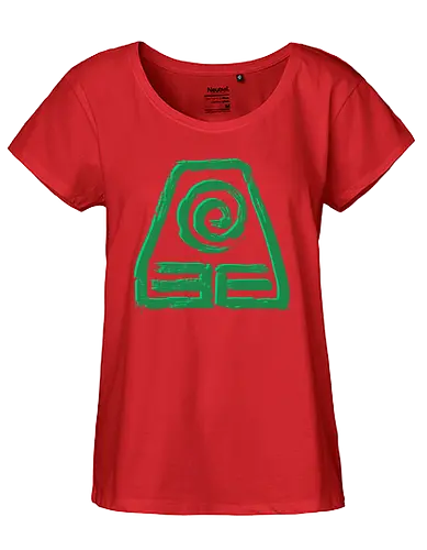 Earth - anime, manga, element, erde, avatar, earth - Fairtrade Girl Shirt