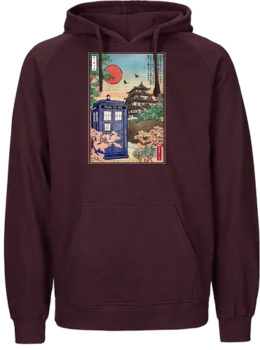 The Tardis in Japan - series, tv, doctor, who, tardis, japan, mashup - Fairtrade Hoodie