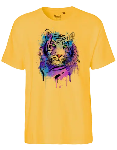 Tiger Watercolor - tiger, art, kunst, animal, tier - Fairtrade T-Shirt