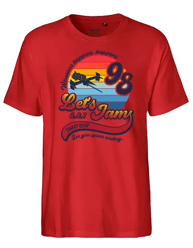 Lets jam - space cowboy, anime, Retro Shirt, retro, 98 - Fairtrade T-Shirt