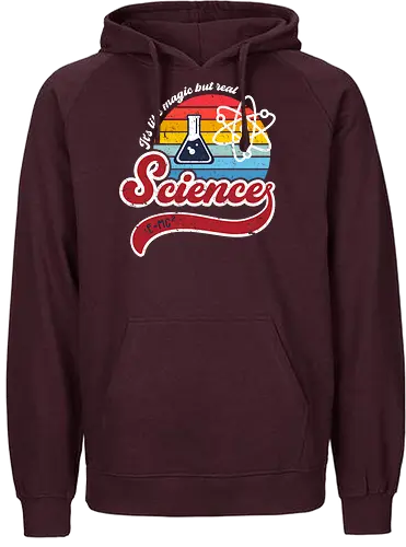 Like magic but real - science, retro, 70s, like magic, fun, Real - Fairtrade Hoodie