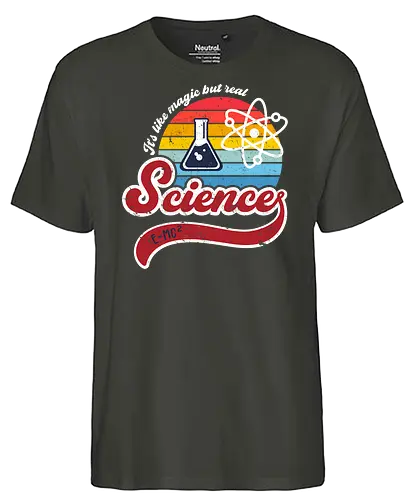 Like magic but real - science, retro, 70s, like magic, fun, Real - Fairtrade T-Shirt