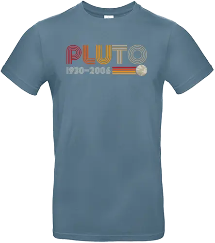 PLUTO - science, pluto, planet, wissenschaft, astronomie, Astrologie, retro - Standard T-Shirt