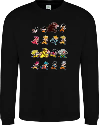 Marathon - anime, dbz, son goku, manga - Sweatshirt