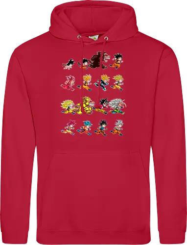 Marathon - anime, dbz, son goku, manga - Standard Hoodie