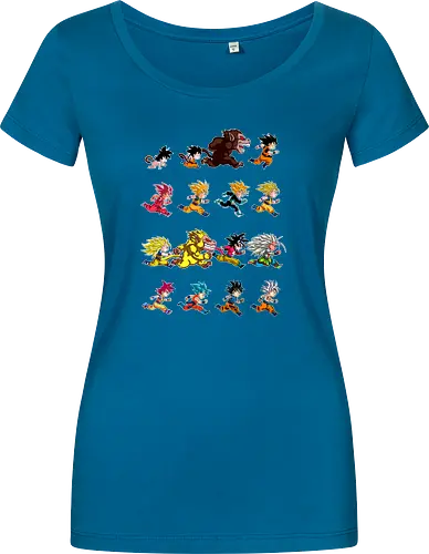 Marathon - anime, dbz, son goku, manga - Damen T-Shirt