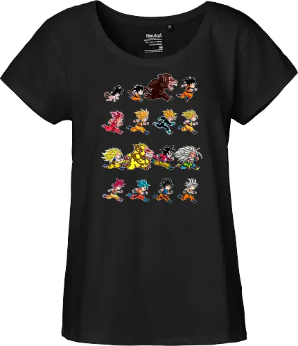 Marathon - anime, dbz, son goku, manga - Fairtrade Girl Shirt